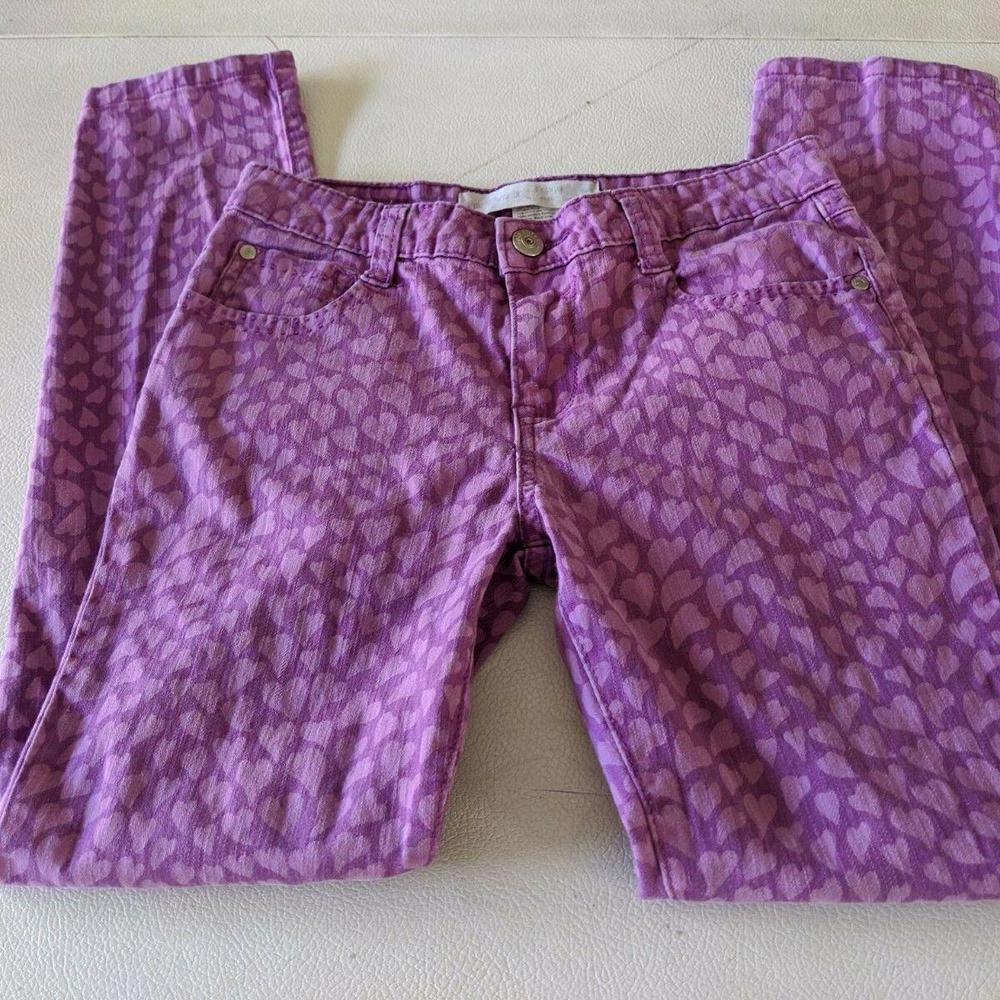 Epic Threads Girl's Juniors Size 12 Pink Heart Skinny Jeans